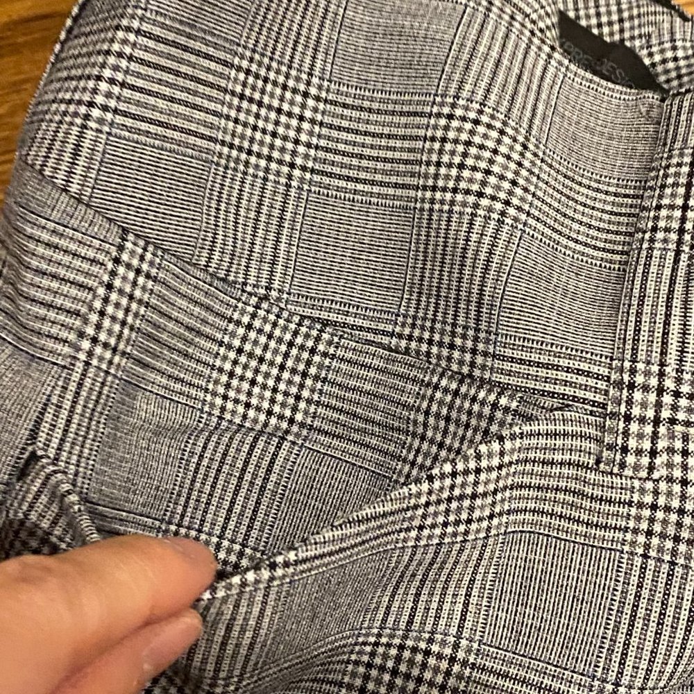 Express Design Studio Editor Grey Checkered Crop … - image 6